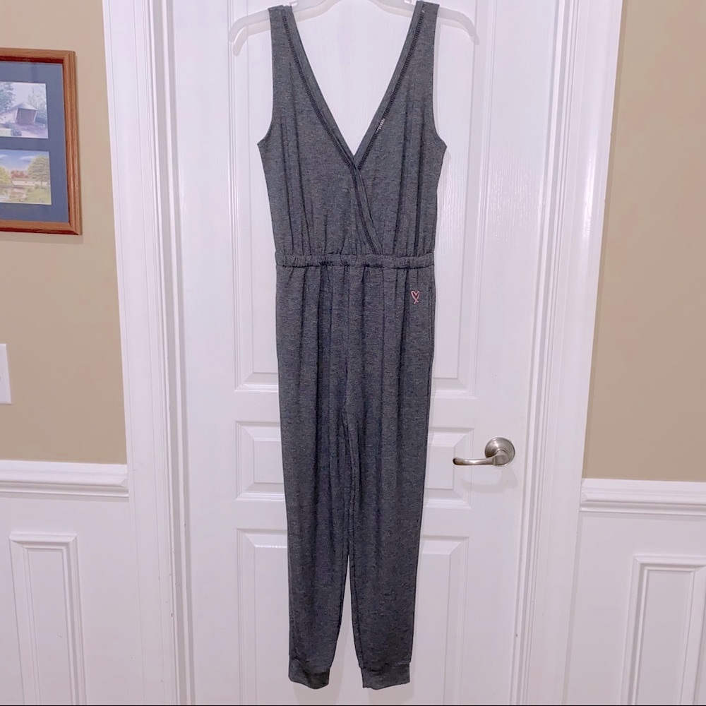 Victoria’s Secret Jumpsuit S Gray knit jogger